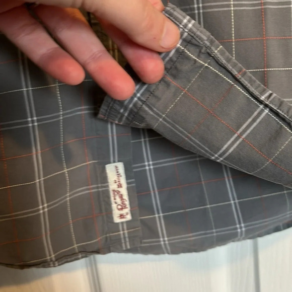 Original Penguin men’s gray long sleeve button down shirt size small - Picture 5 of 9